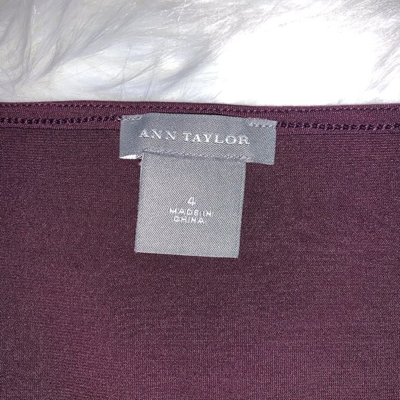 Like New ANN TAYLOR Plum Dress - Picture 6 of 6